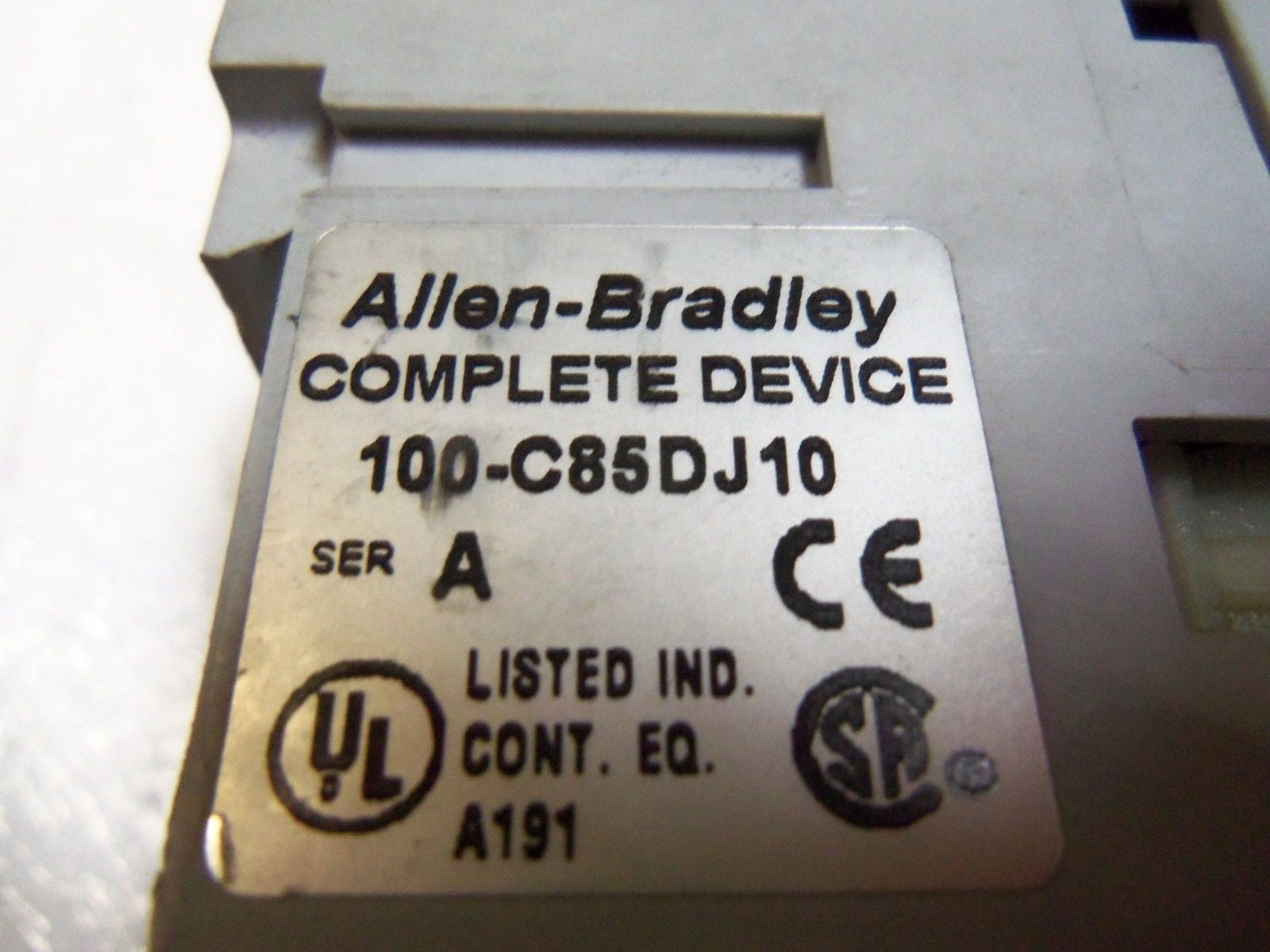 ALLEN-BRADLEY 100-C85DJ10 SERIES A CONTACTOR *USED*