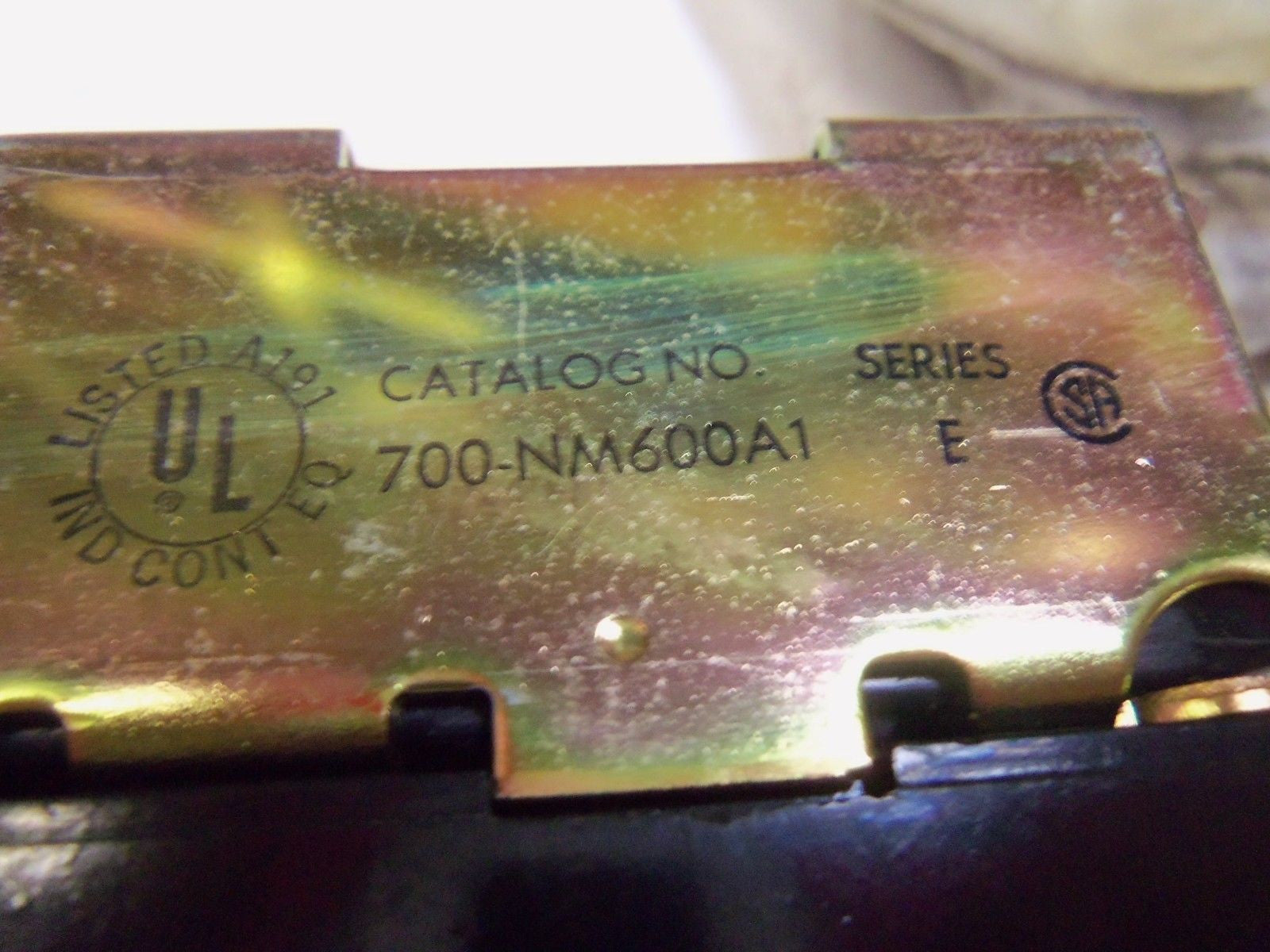 ALLEN-BRADLEY 700-NM600A1 SERIES E INDUSTRIAL RELAY *USED*