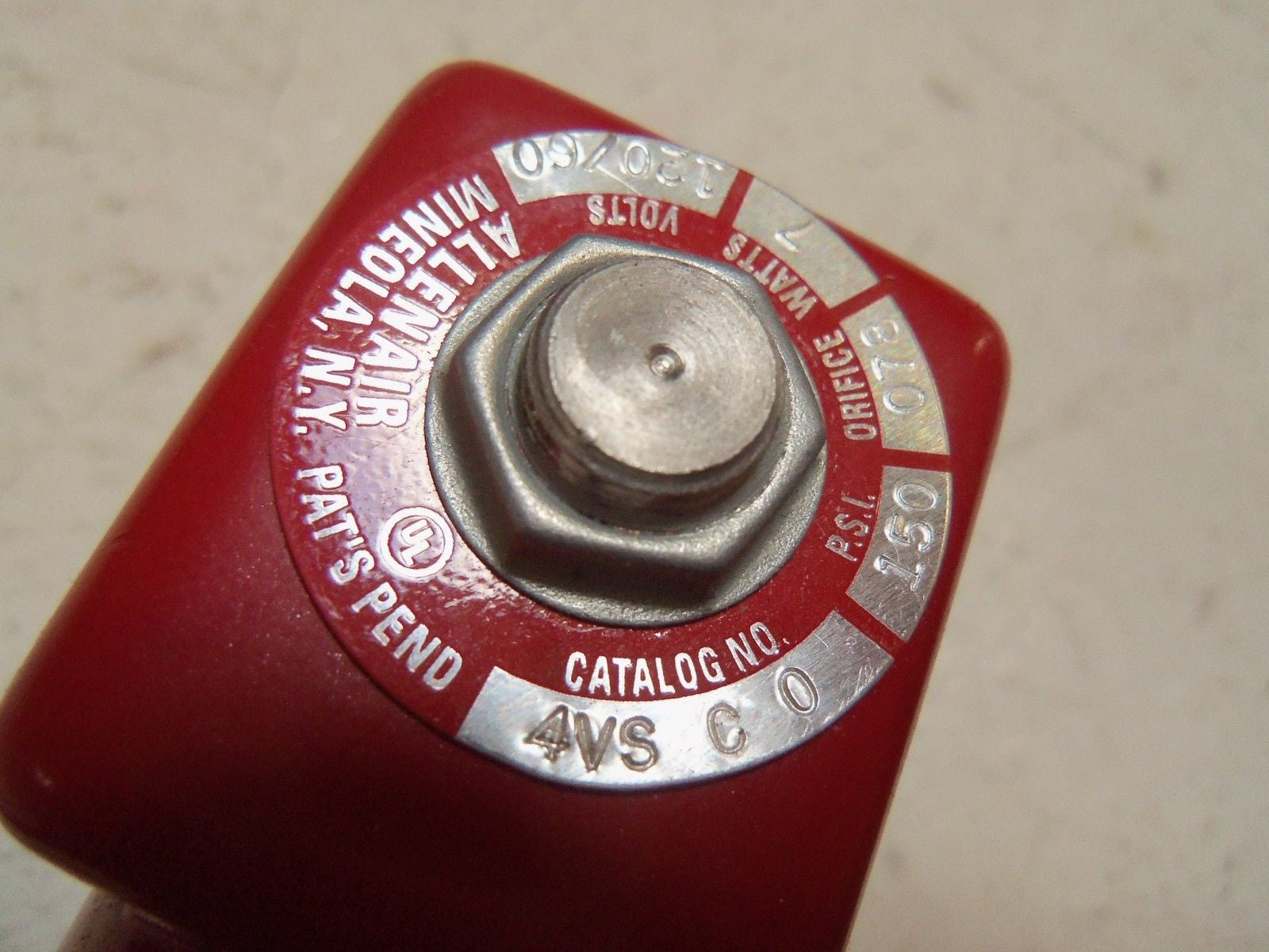 ALLENAIR 4VS-C-0 SOLENOID VALVE *USED*