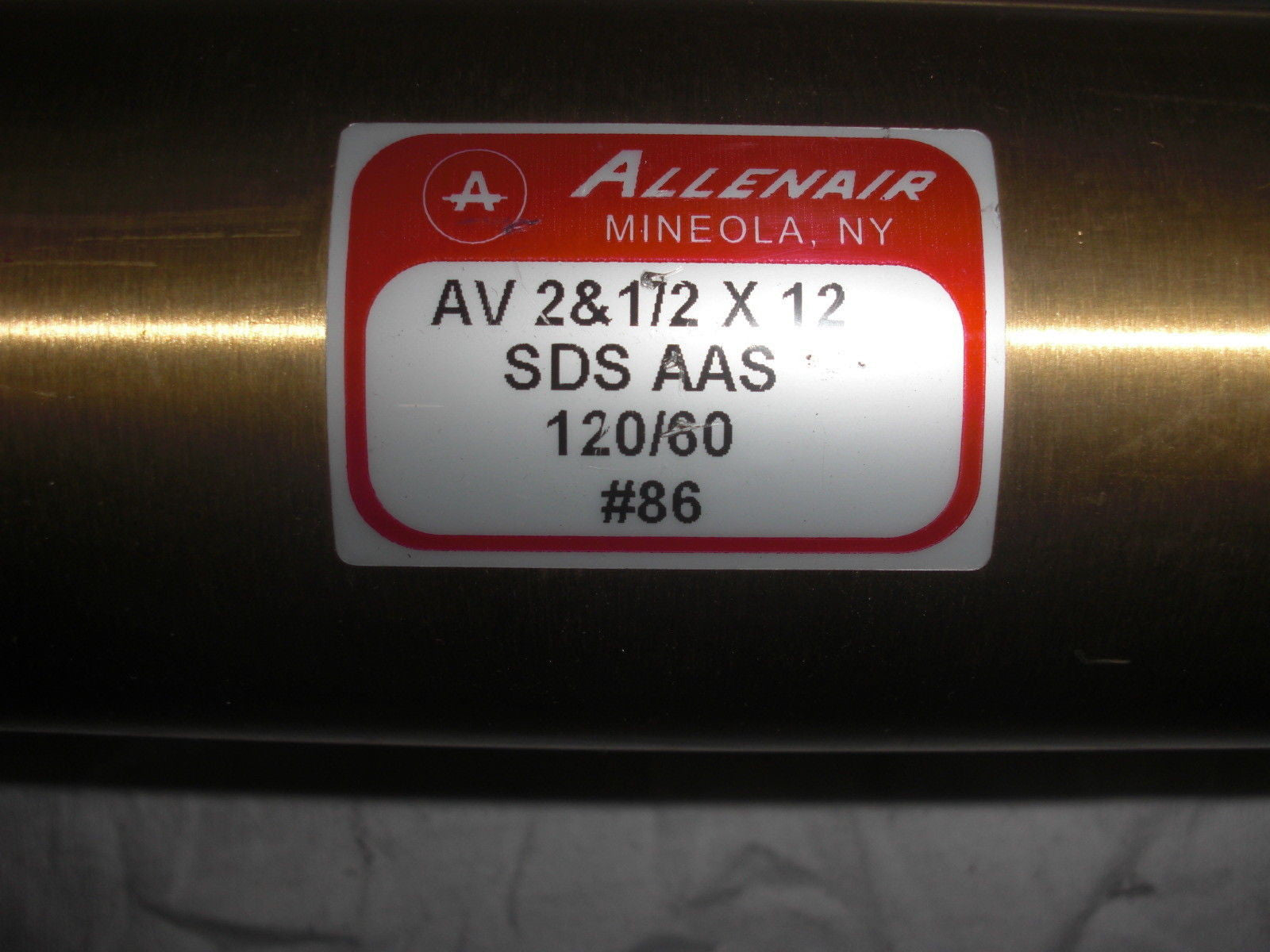 ALLENAIR AV-2-1/2-X-12-SDS-AAS-120/60 *USED*