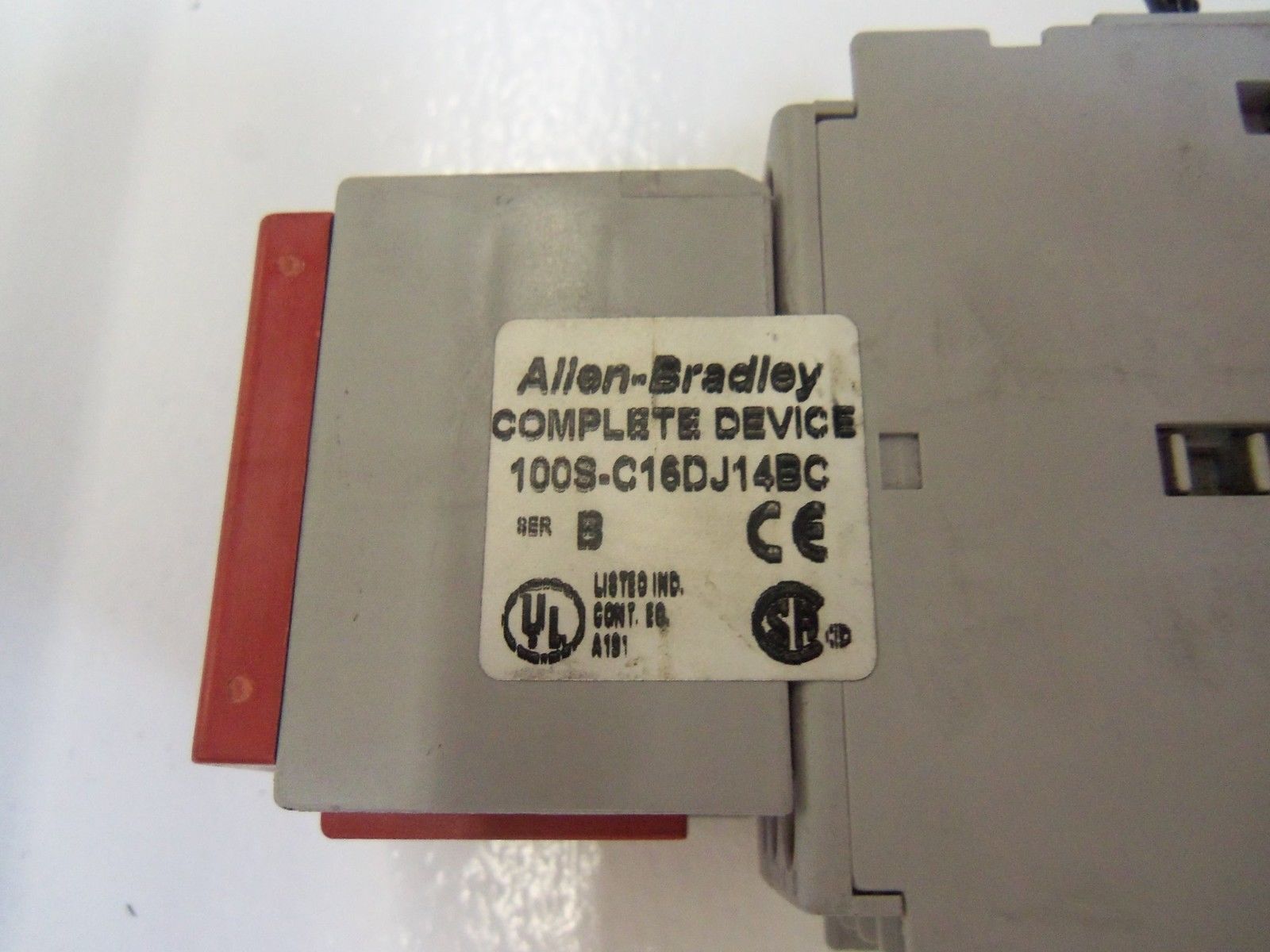 ALLEN BRADLEY 100S-C16DJ14BC SER. B SAFETY CONTACTOR 24VDC *USED*