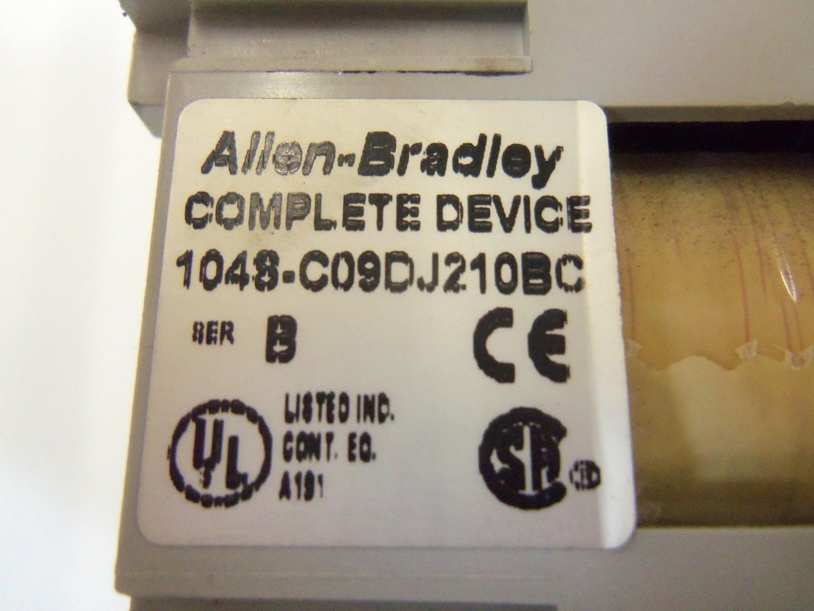ALLEN BRADLEY 104S-C09DJ210BC SER. B SAFETY CONTACTOR 24VDC *USED*