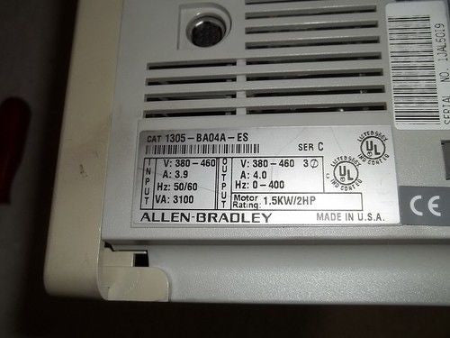 ALLEN BRADLEY 1305-BA04A-ES SER. C AC DRIVE *USED*
