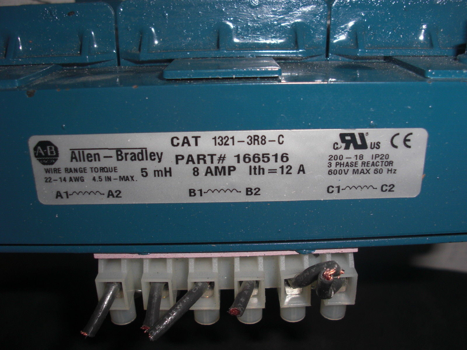 ALLEN BRADLEY 1321-3R8-C LINE REACTOR *USED*