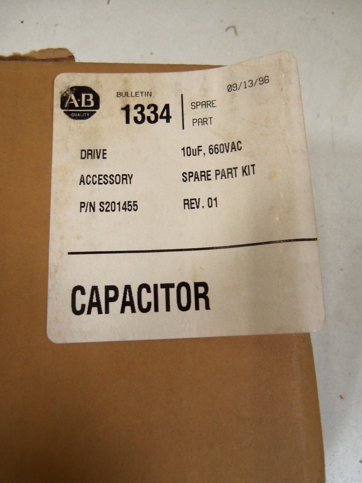 ALLEN BRADLEY 1334 CAPACITOR S201455 *NEW IN BOX*