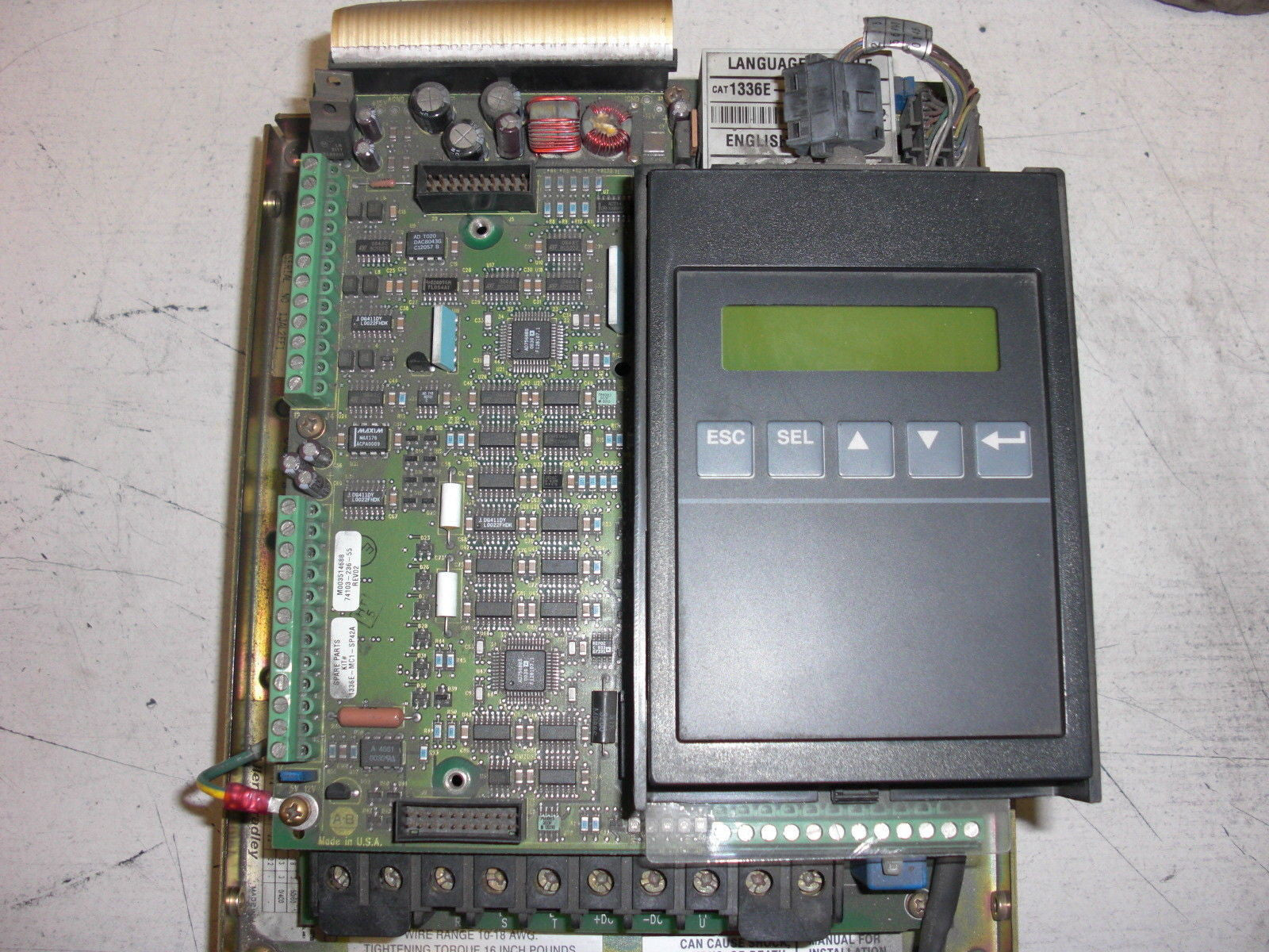 ALLEN BRADLEY 1336E-BRF10-AN-EN-HAP-L6 SER. D AC DRIVE *USED*