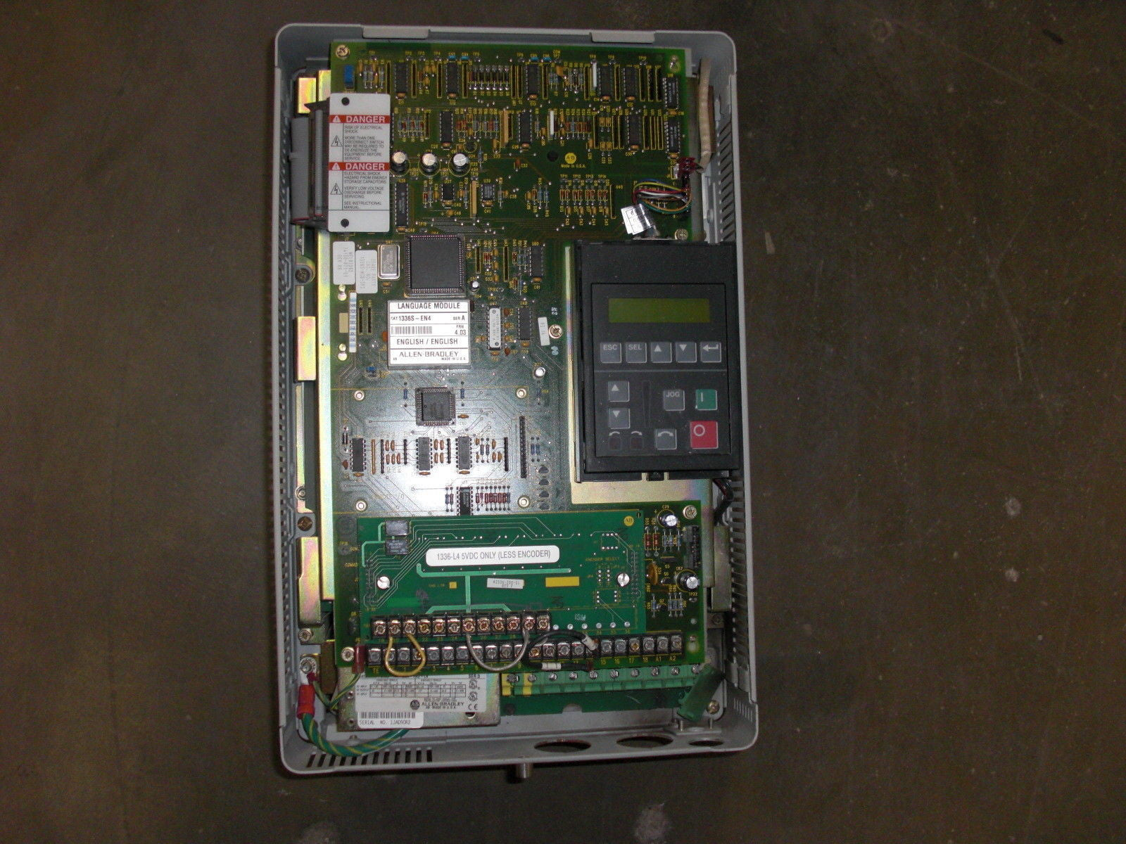 ALLEN BRADLEY 1336S-B020-AA-EN4-HA2-L4 SER. D AC DRIVE *USED*