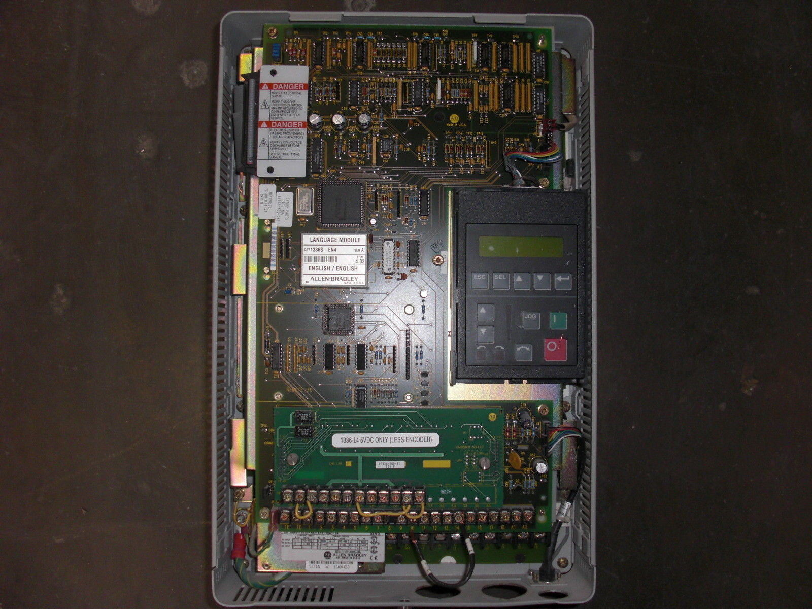 ALLEN BRADLEY 1336S-B010-AA-EN4-HA2-L4 SER. D AC DRIVE *USED*