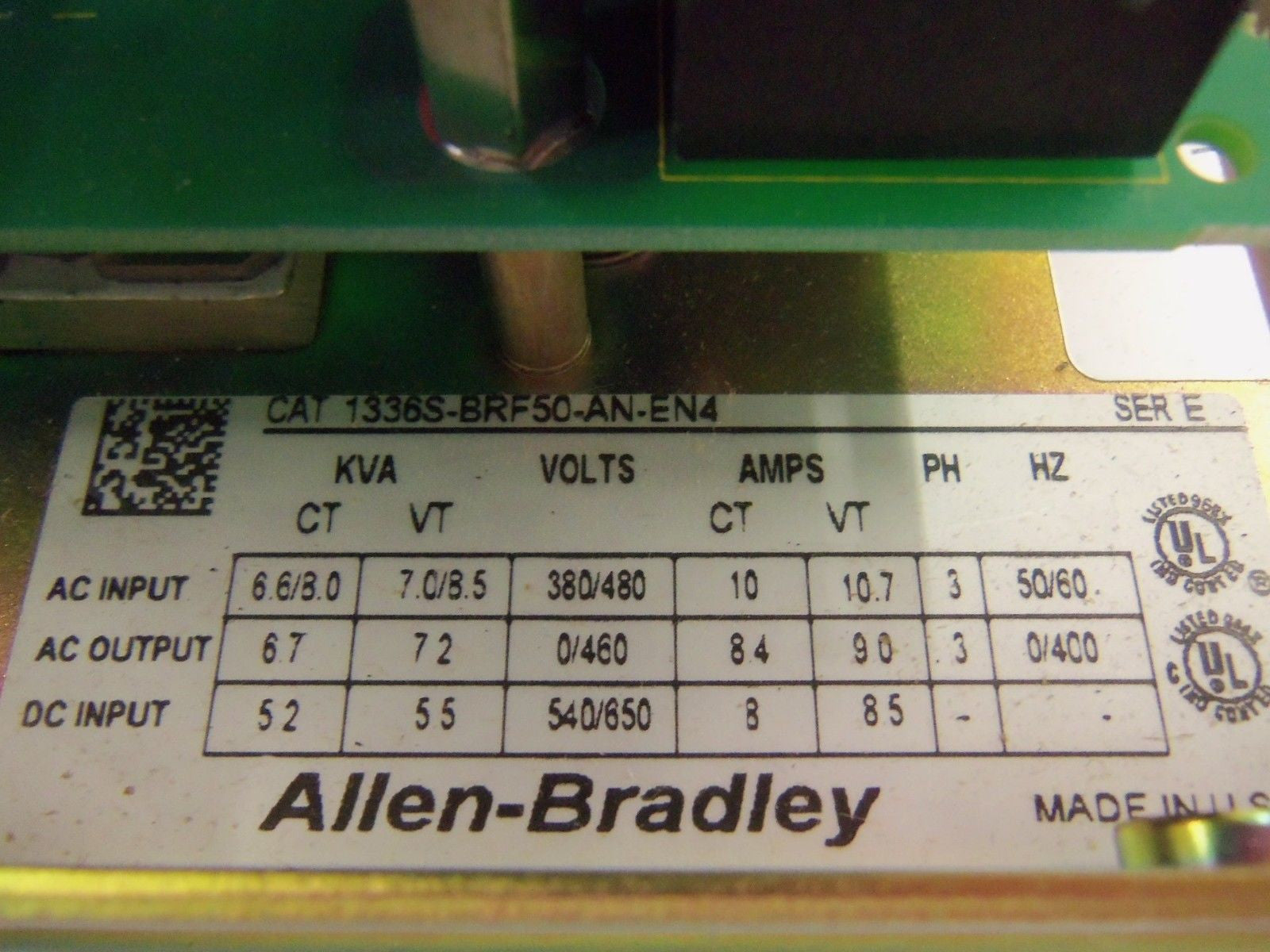 ALLEN BRADLEY 1336S-BRF50-AN-EN4 SERIES E AC DRIVE *NEW IN BOX*