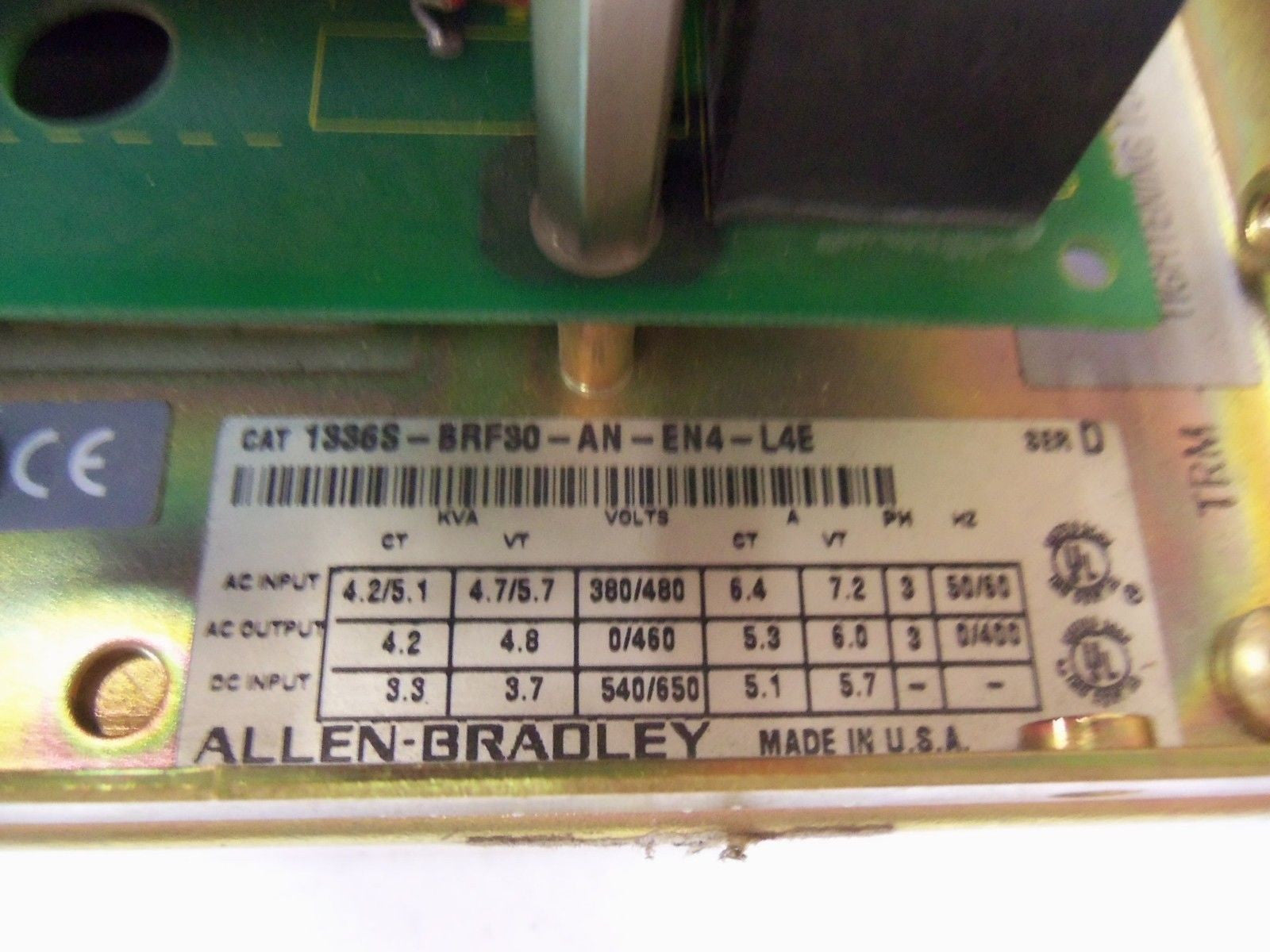 ALLEN BRADLEY 1336S-BRF30-AN-EN4-L4E SERIES D  *NEW NO BOX*