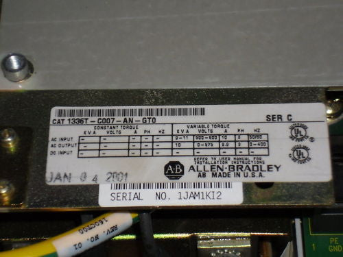 ALLEN BRADLEY 1336T-C007-AN-GTO *NEW NO BOX*