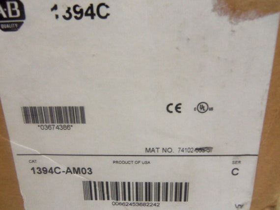 ALLEN BRADLEY 1394C-AM03 SER. C AC SERVO CONTROLLER *NEW IN BOX*