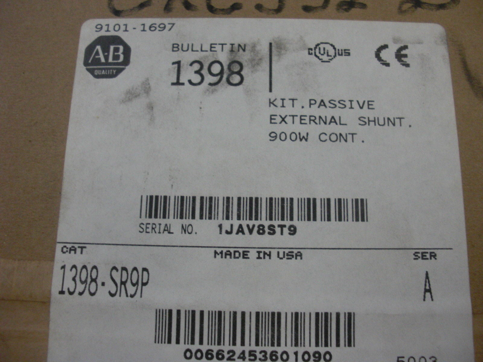 ALLEN BRADLEY 1398-SR9P SERIES A *NEW IN THE BOX*