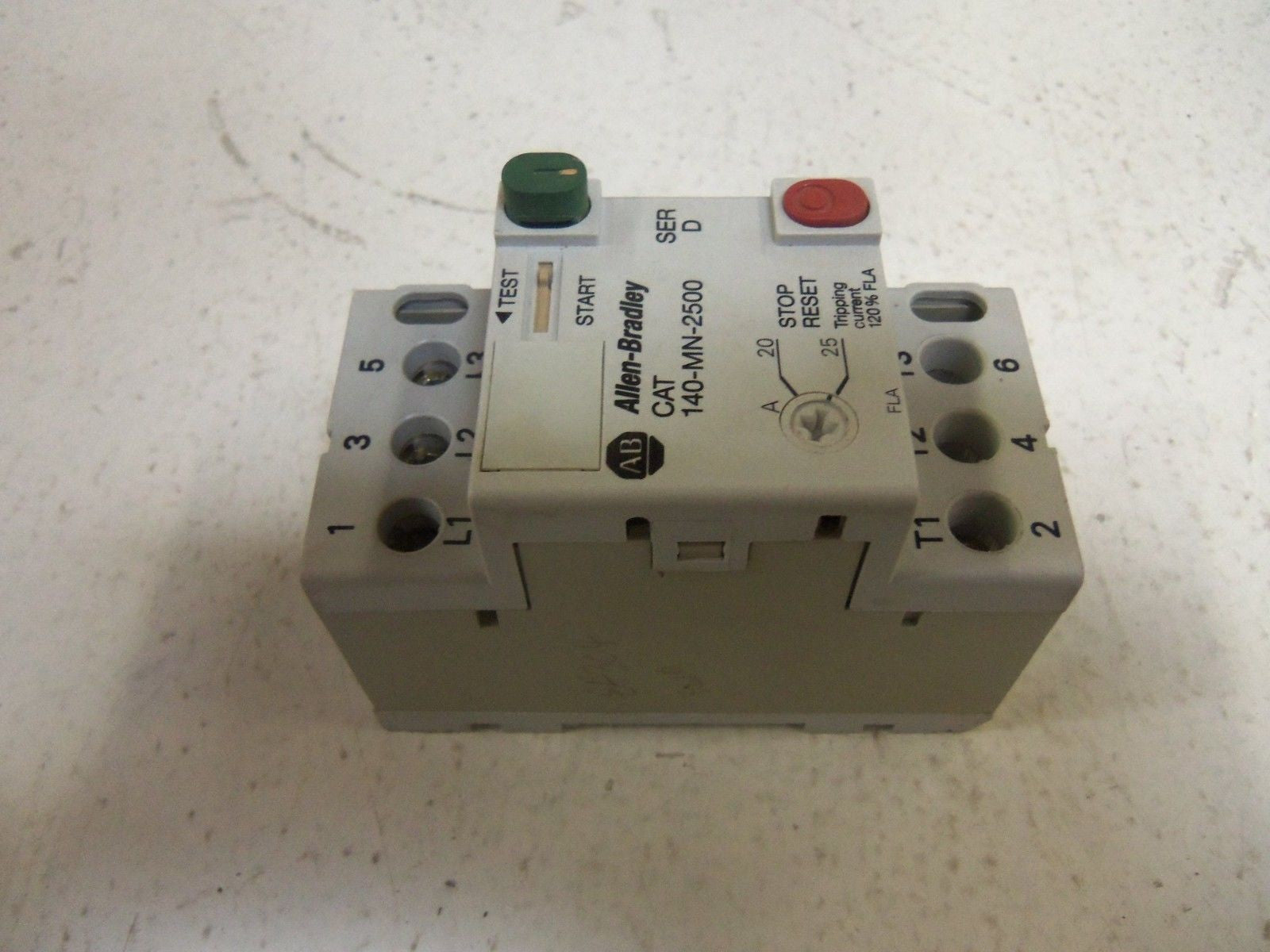 ALLEN BRADLEY 140-MN-2500 SER. D 20-25A  *USED*