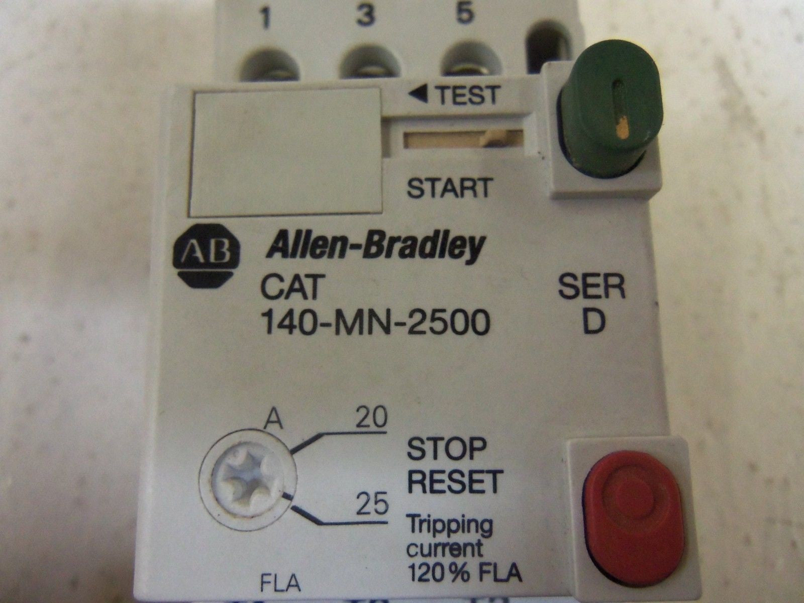 ALLEN BRADLEY 140-MN-2500 SER. D 20-25A  *USED*
