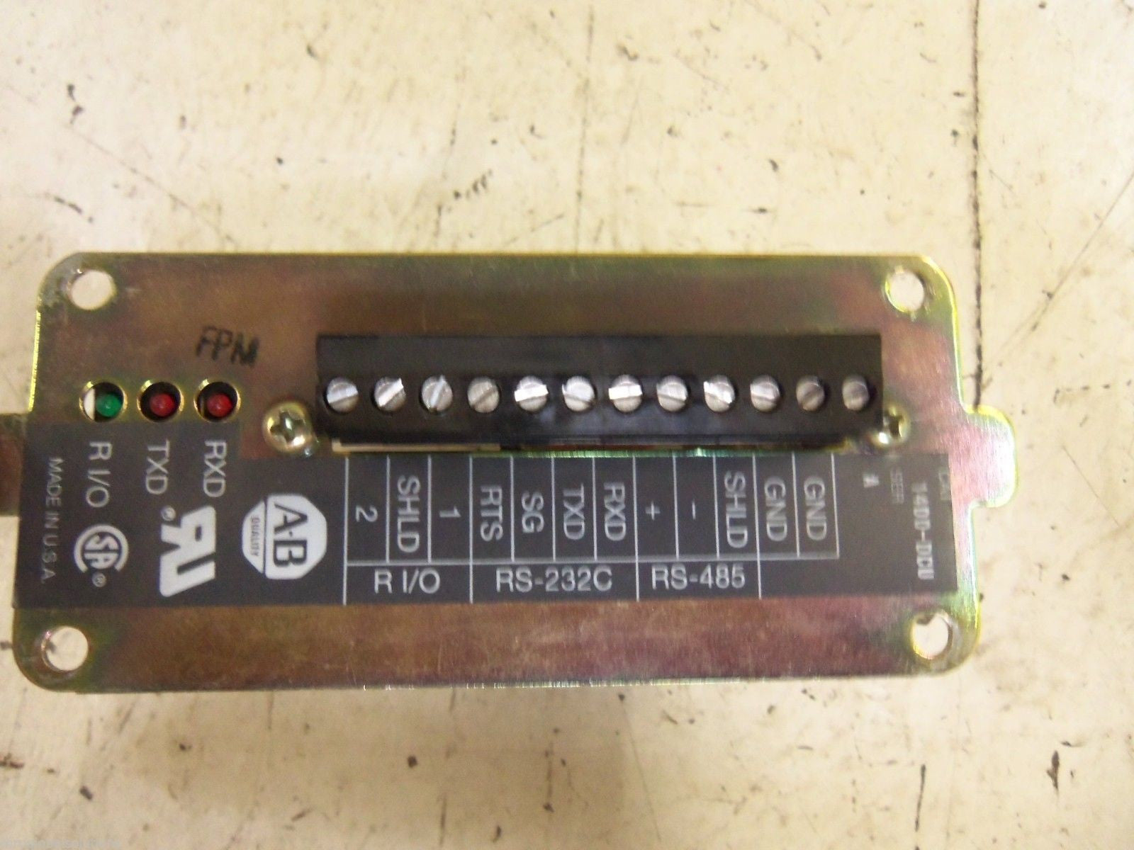 ALLEN BRADLEY 1400-DCU SER. A COMMUNICATION MODULE *USED*