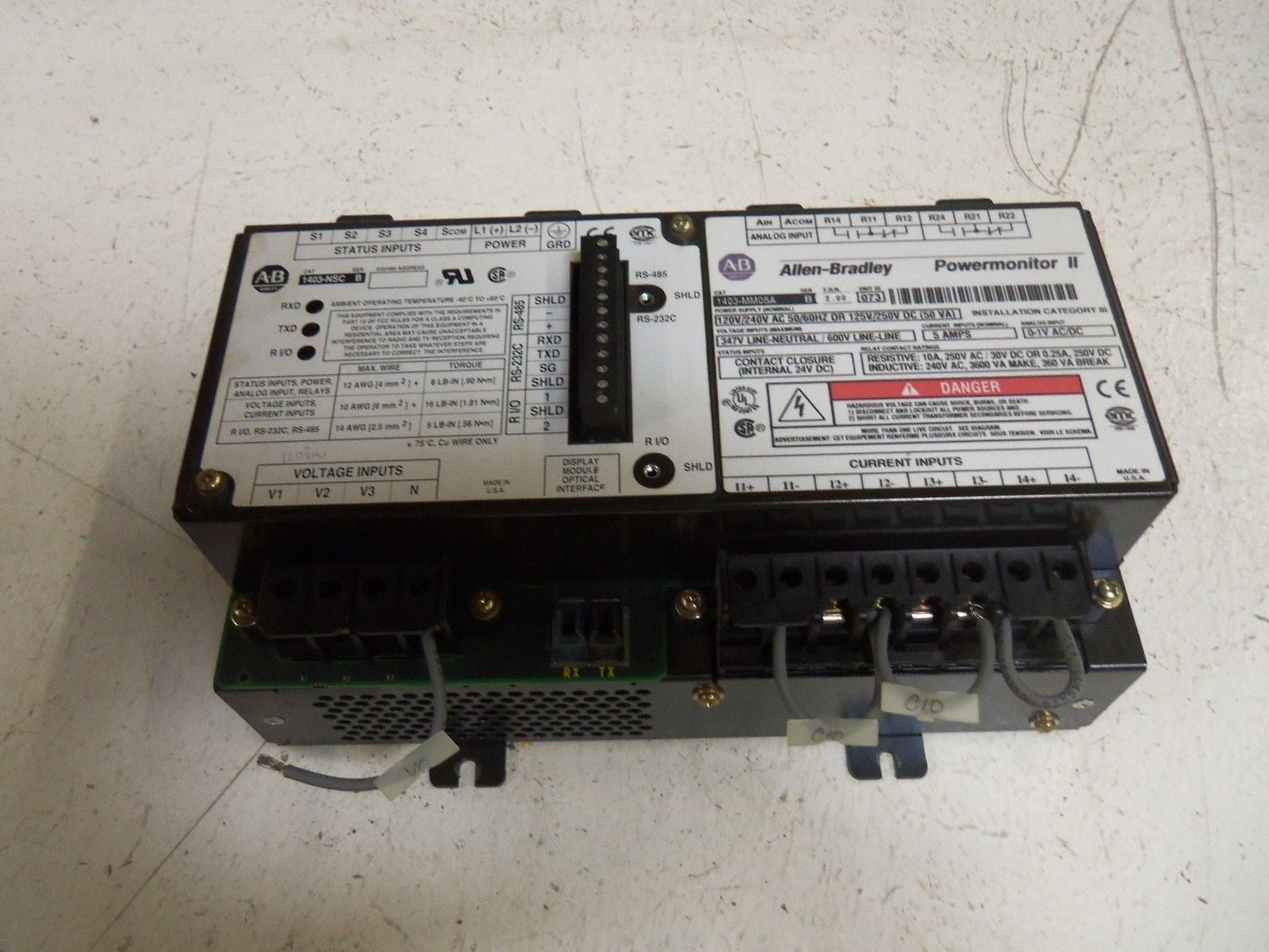 ALLEN BRADLEY 1403-MM05A SERIES B DISPLAY MODULE *USED*