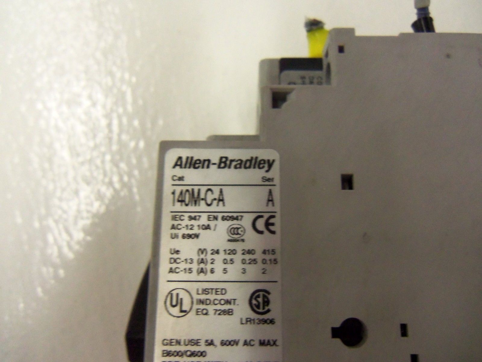 ALLEN BRADLEY 140M-C2E-A63 SERIES C W/ 140M-C-A SERIES A *USED*