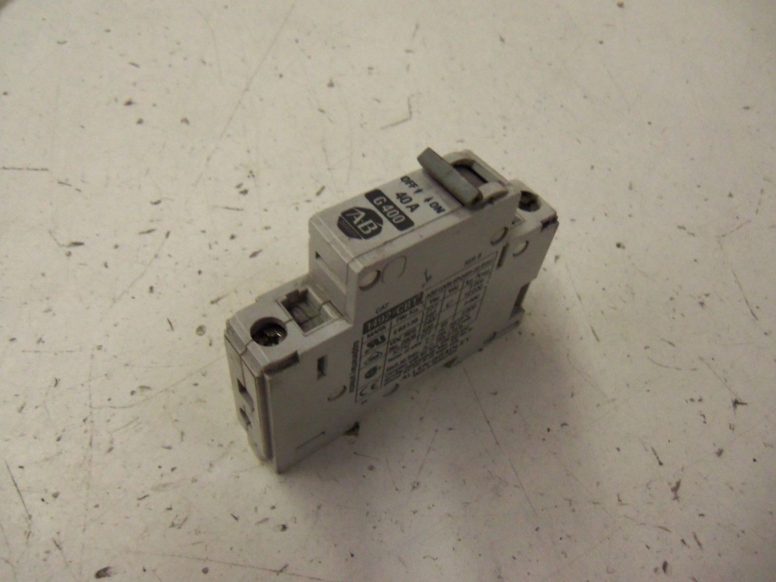 ALLEN BRADLEY 1492-CB1G400 SER. B CIRCUIT BREAKER 40A *USED*