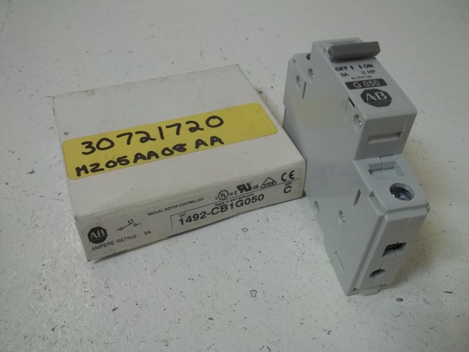 ALLEN BRADLEY 1492-CB1G050 SER. C CIRCUIT BREAKER 5A 1/2 HP *NEW IN BOX*