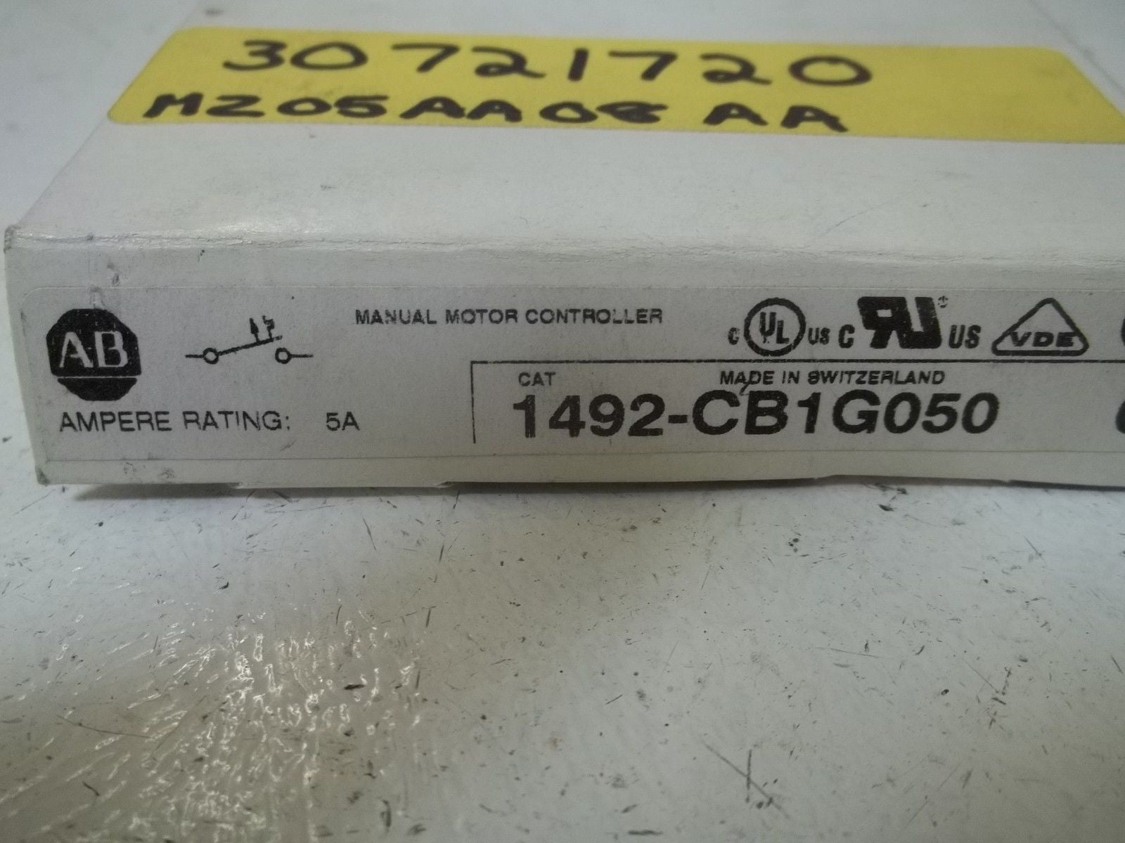 ALLEN BRADLEY 1492-CB1G050 SER. C CIRCUIT BREAKER 5A 1/2 HP *NEW IN BOX*