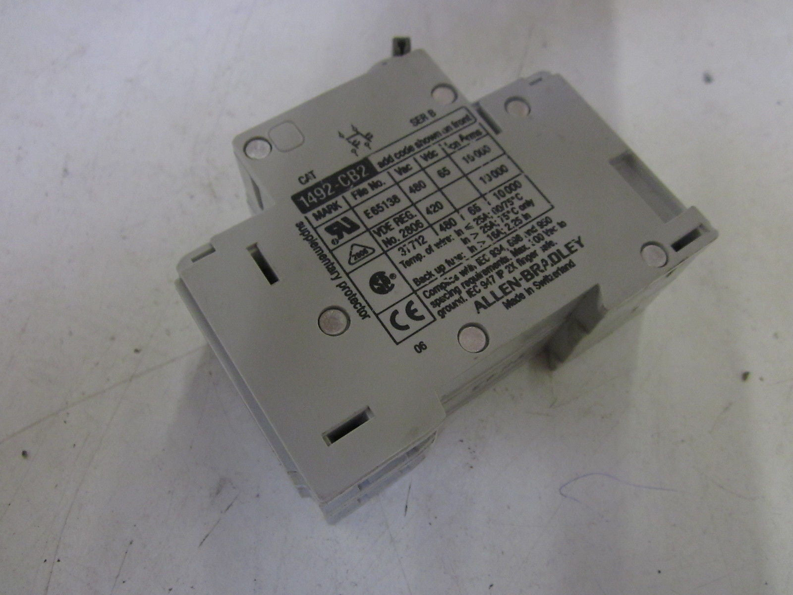 ALLEN BRADLEY 1492-CB2G100 SER. B CIRCUIT BREAKER *USED*