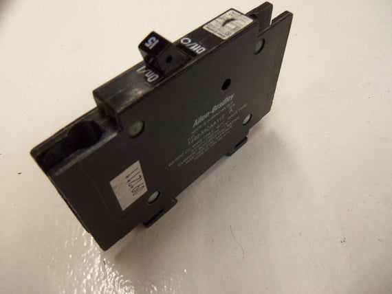 ALLEN BRADLEY 1492-MCAA115 SER. A CIRCUIT BREAKER 15A *USED*
