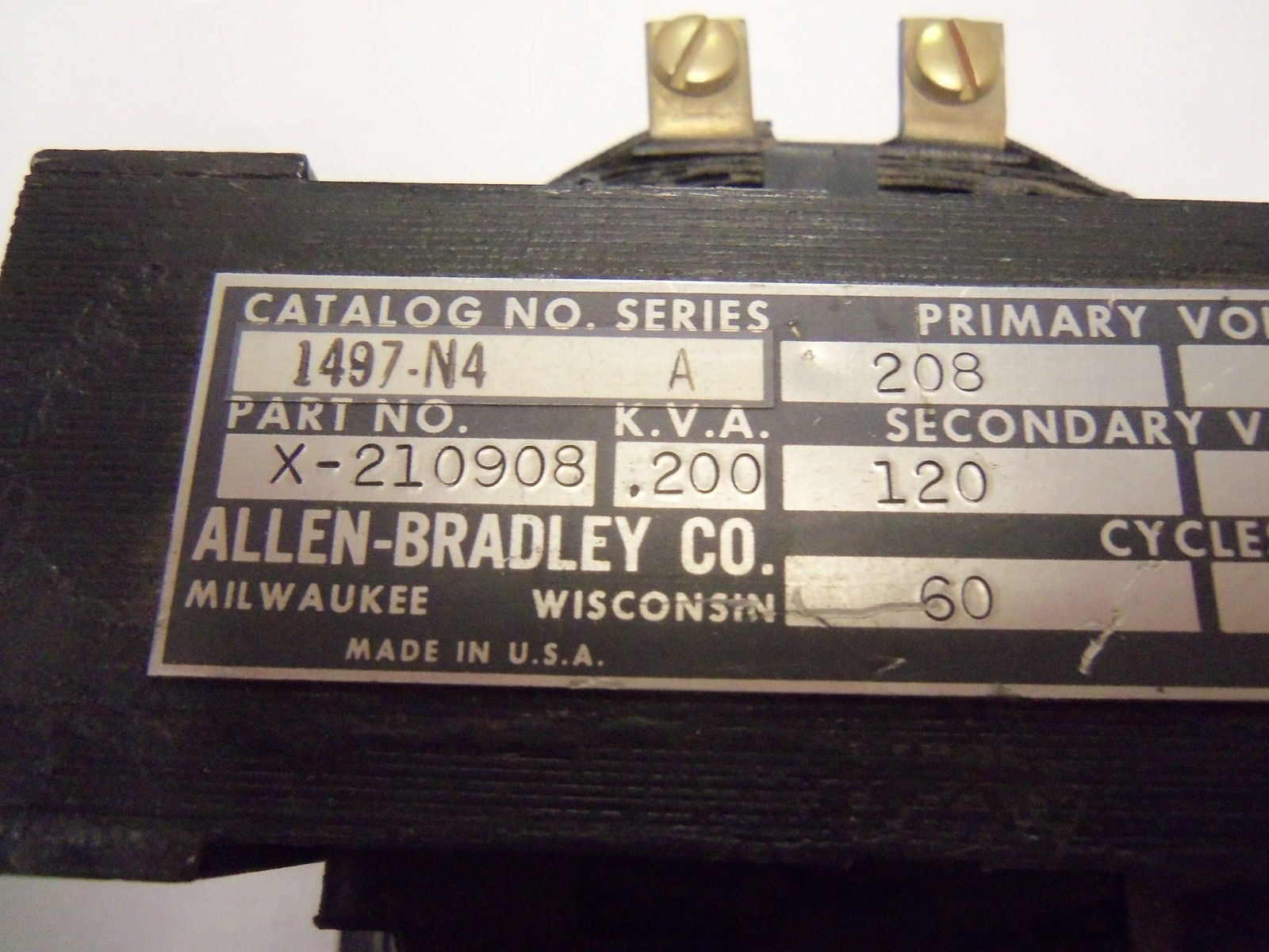 ALLEN BRADLEY 1497-N4 SERIES A *USED*