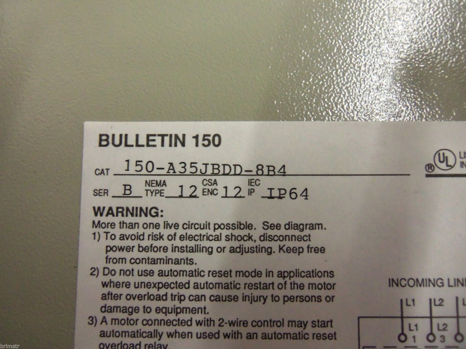 ALLEN BRADLEY 150-A35JBDD-8B4 *NEW NO BOX*