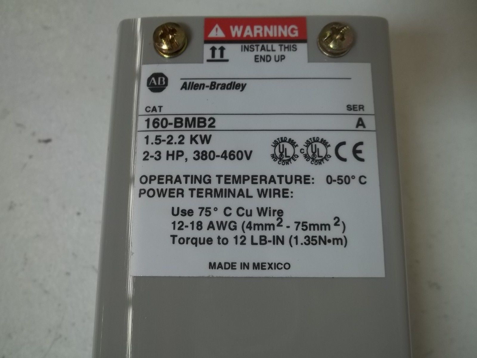 ALLEN BRADLEY 160-BMB2 SER. A DYNAMIC BRAKE MODULE *NEW IN BOX*