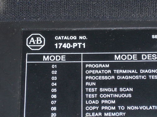 ALLEN BRADLEY 1740-PT1 SER. A OPERATOR TERMINAL *USED*