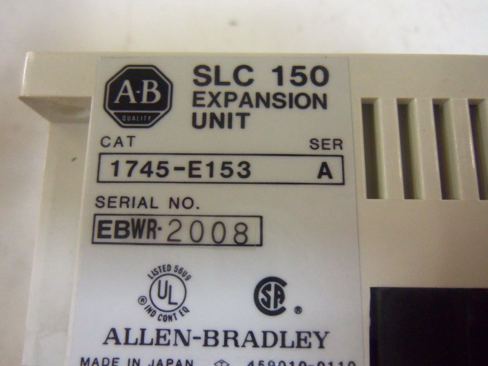 ALLEN BRADLEY SLC 150 1745-E153 SER. A EXPANSION UNIT *NEW NO BOX*