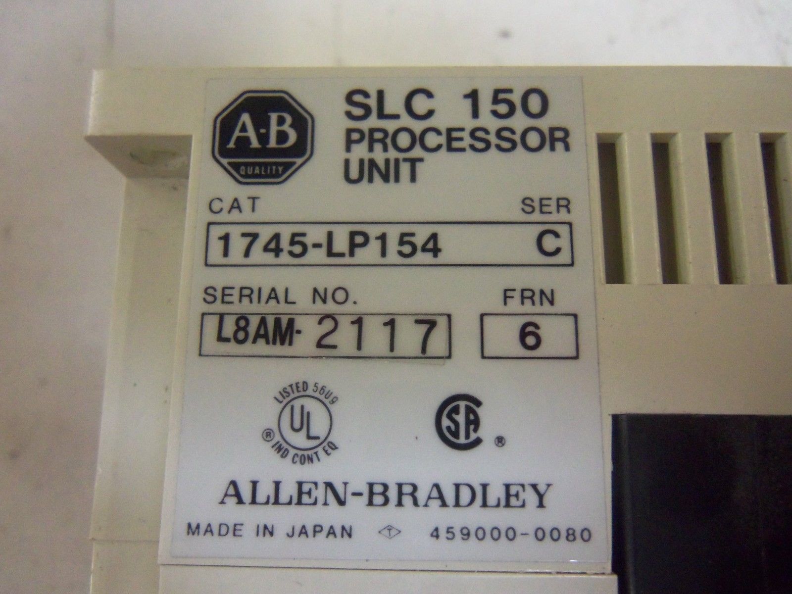 ALLEN BRADLEY 1745-LP154 SERIES C PROCESSOR UNIT *NEW NO BOX*