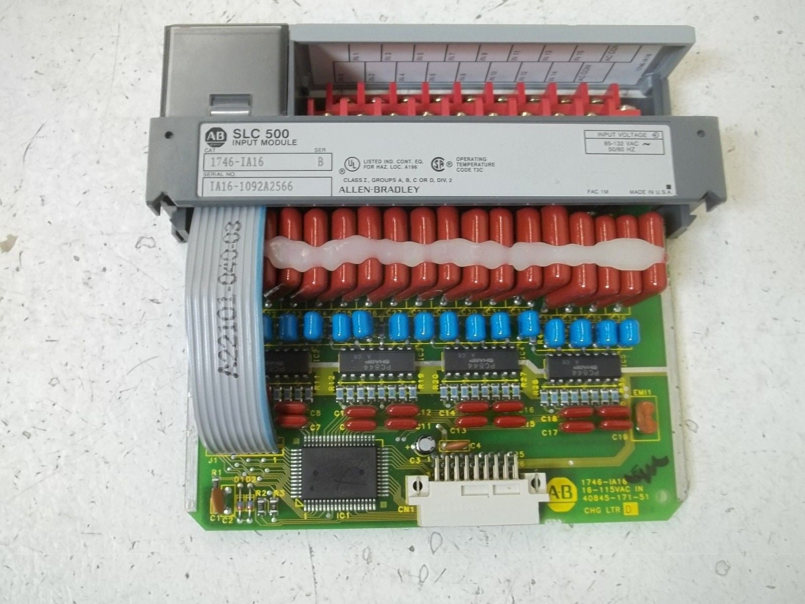 ALLEN BRADLEY SLC 500 1746-IA16 SER. B INPUT MODULE *USED*
