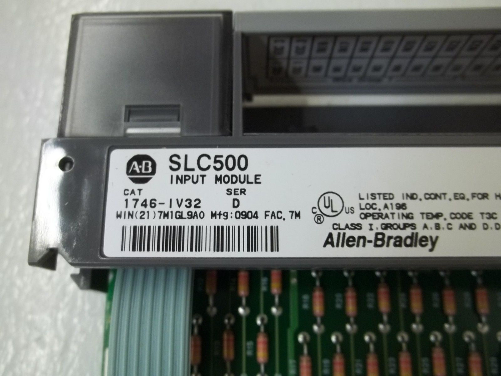 ALLEN BRADLEY SLC 500 1746-IV32 SER. D INPUT MODULE *USED*