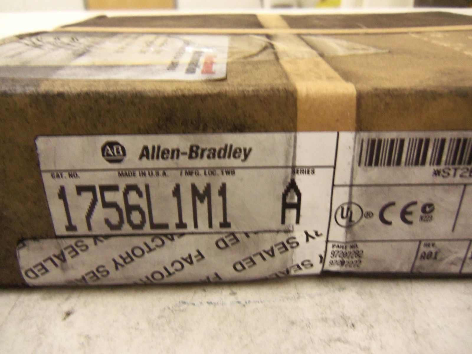 ALLEN BRADLEY CONTROLLOGIX 1756-L1M1 SER. A F/W 1.2 DATE: 2002 *FACTORY SEALED*