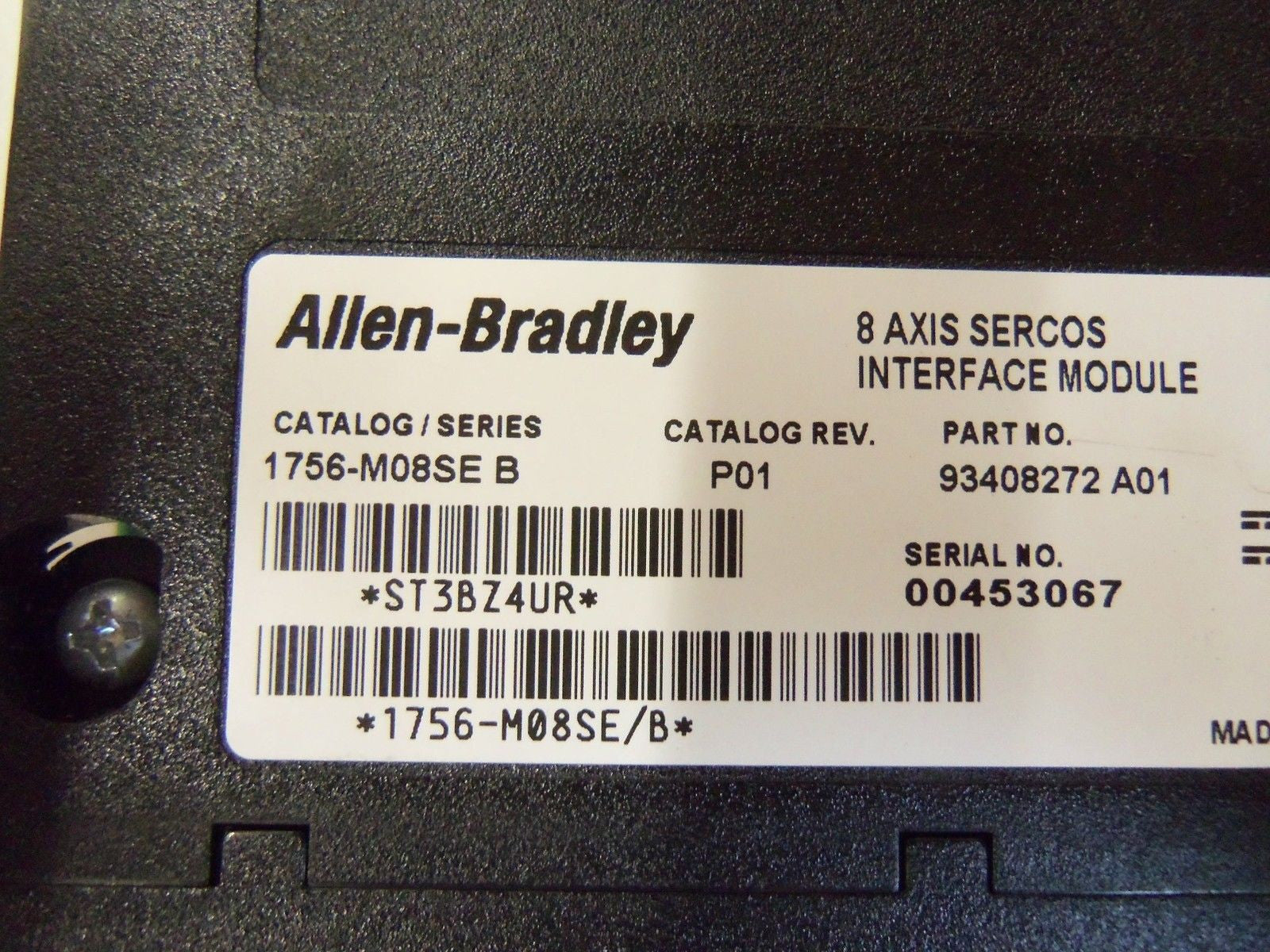ALLEN BRADLEY CONTROLLOGIX 1756-M08SE SER. B F/W 15.37 INTERFACE *NEW NO BOX*