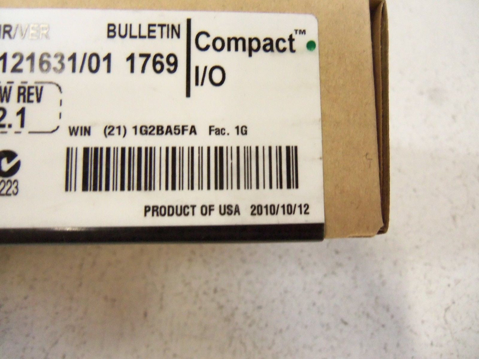 ALLEN BRADLEY COMPACT I/O 1769-OF4CI SER. A  F/W 2.1 DATE: 2010 *FACTORY SEALED*