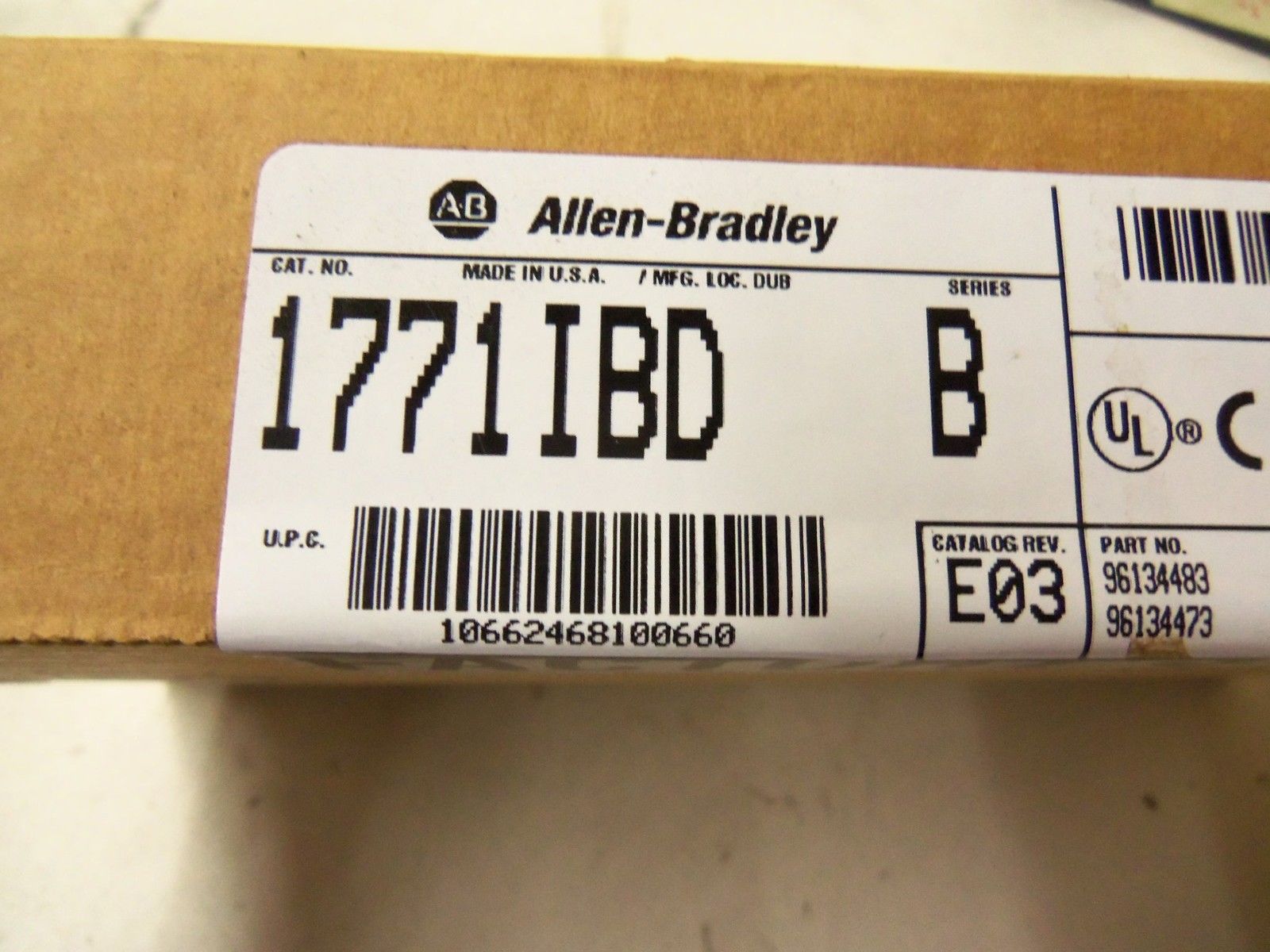 ALLEN BRADLEY 1771-IBD SER. B DATE: 1997 *FACTORY SEALED*