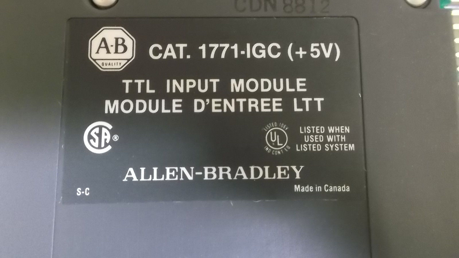 ALLEN BRADLEY 1771-IGC INPUT MODULE *NEW IN BOX*