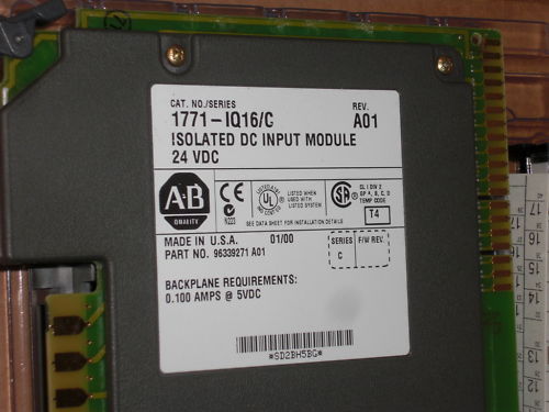 ALLEN BRADLEY 1771-IQ16 SER. C ISOLATED INPUT MODULE *NEW IN BOX*