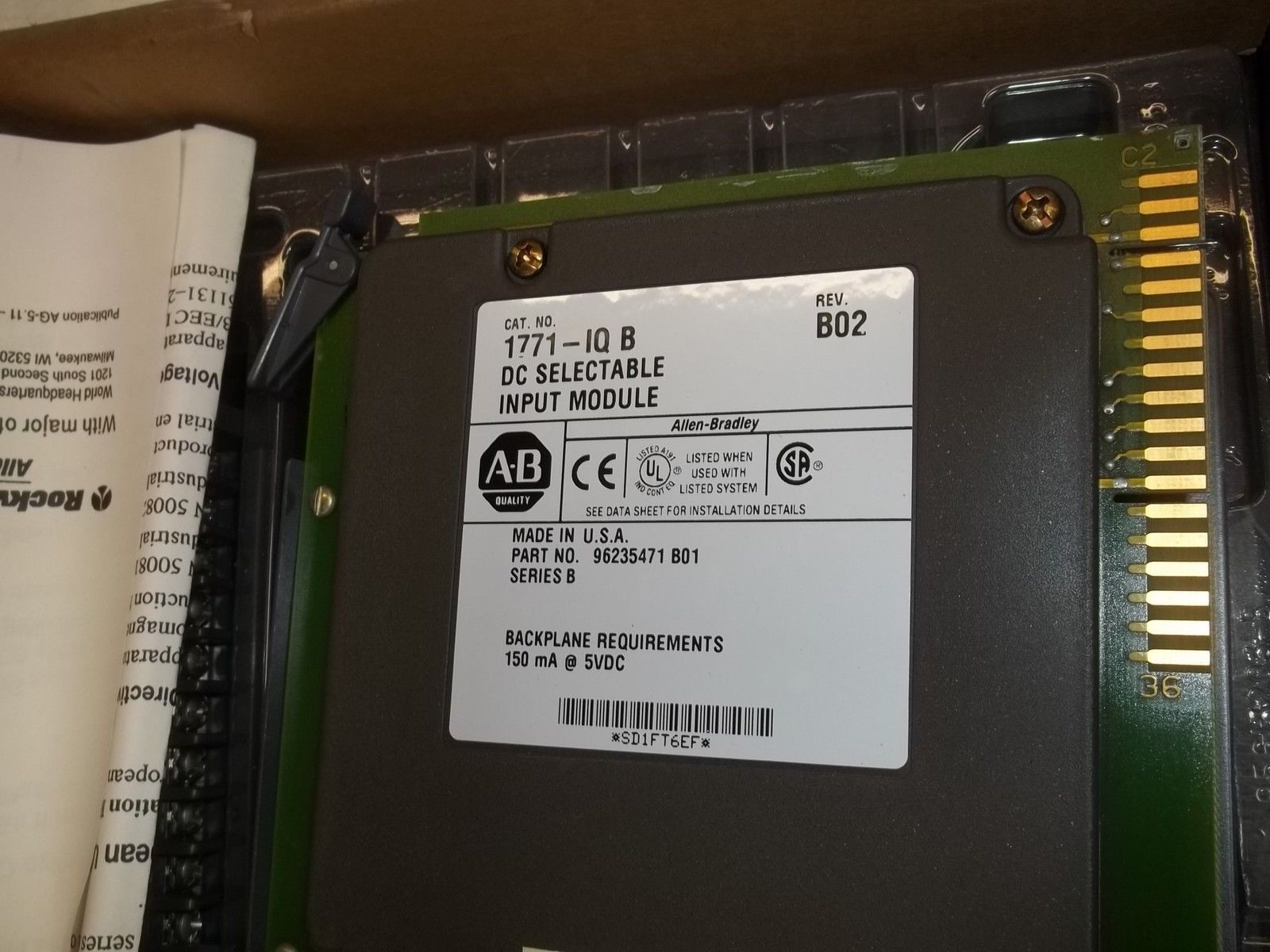 ALLEN BRADLEY 1771-IQ SER. B *NEW IN BOX*