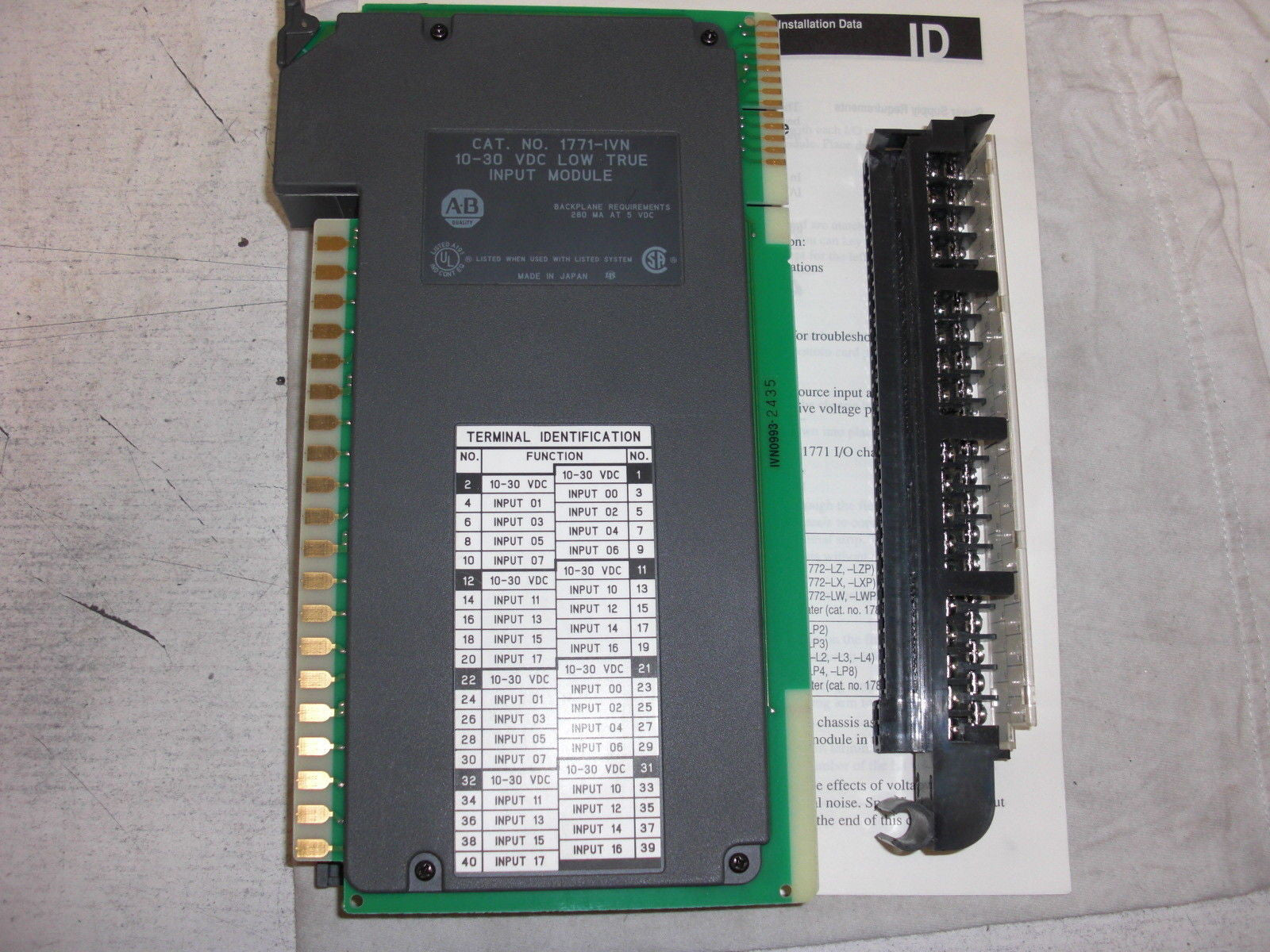 ALLEN BRADLEY 1771-IVN INPUT MODULE *NEW IN BOX*