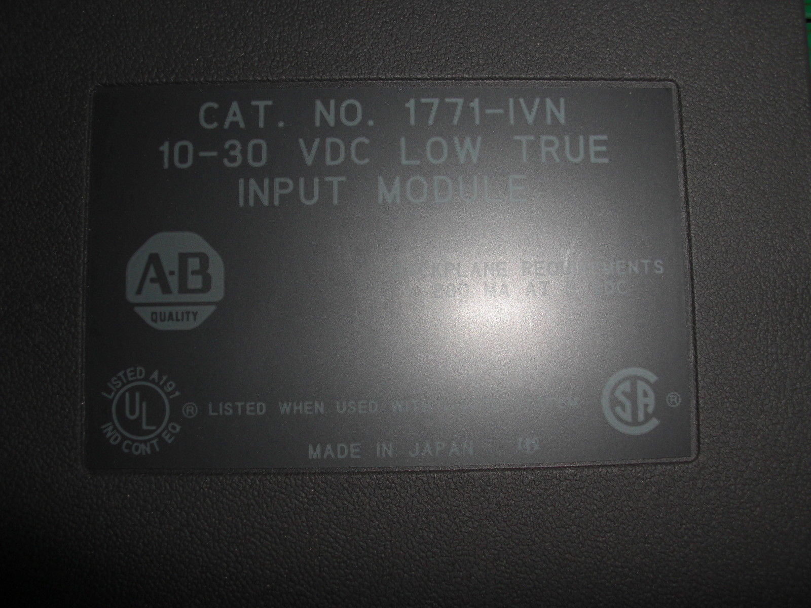 ALLEN BRADLEY 1771-IVN INPUT MODULE *NEW IN BOX*