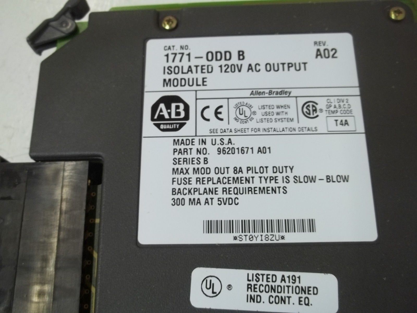 ALLEN BRADLEY 1771-ODD SER. B REMAN