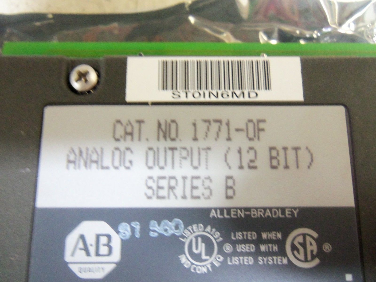ALLEN BRADLEY 1771-OF SER. B *USED*
