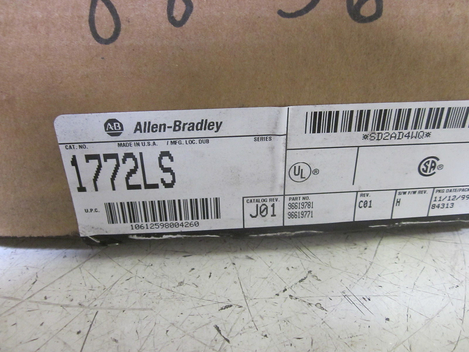 ALLEN BRADLEY 1772-LS PROCESSOR MODULE *NEW IN BOX*