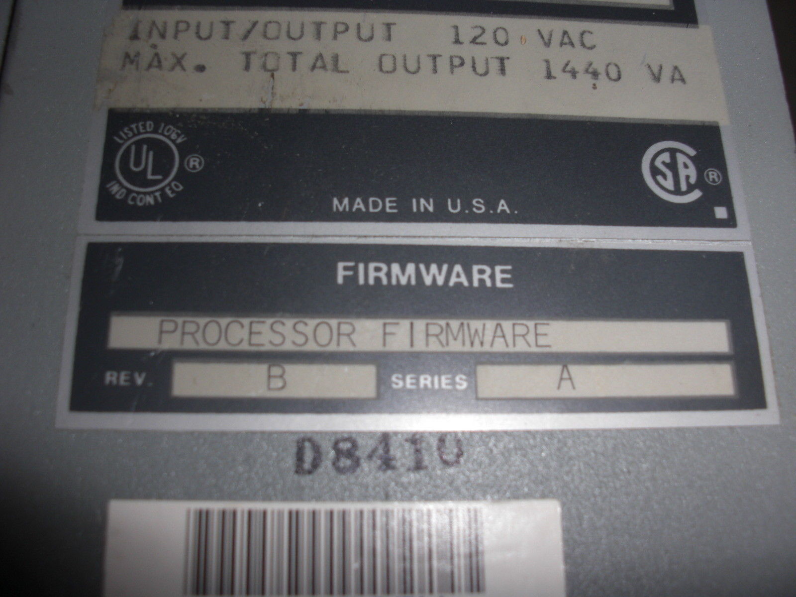 ALLEN BRADLEY 1773-L1A SERIES A *USED*