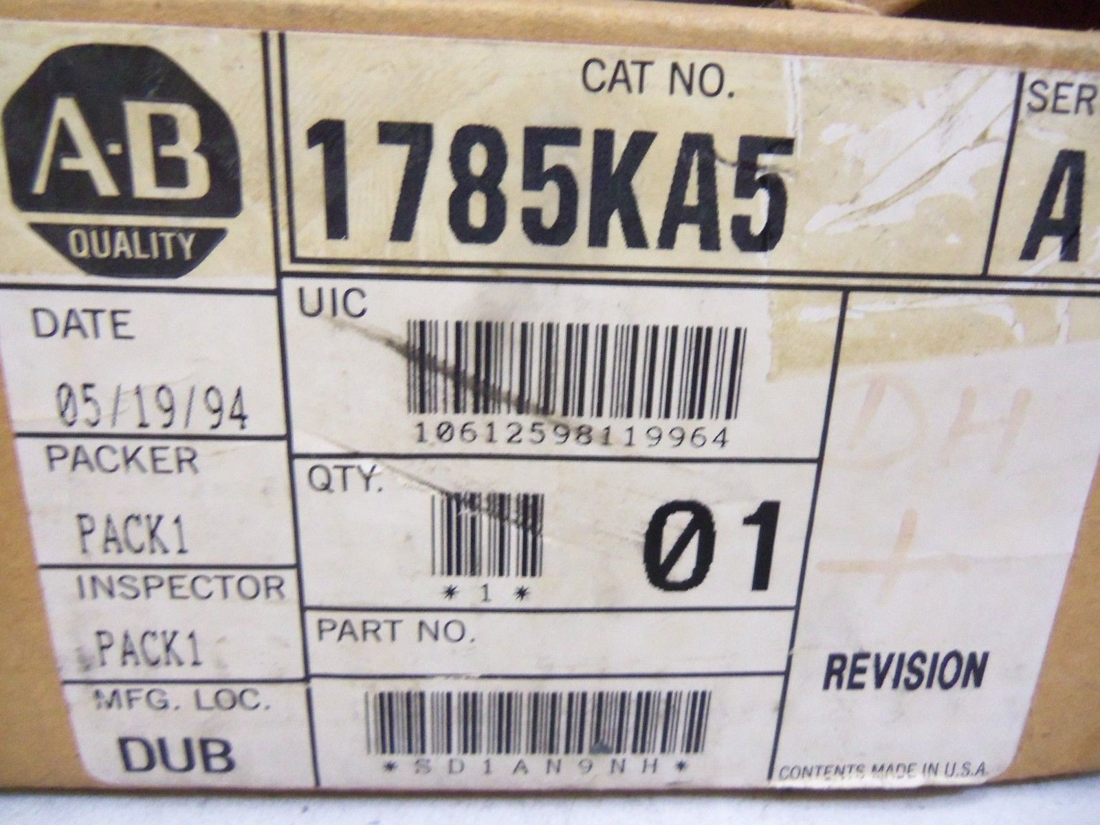 ALLEN BRADLEY 1785-KA5 SER. A DH+/DH485 GATEWAY MODULE *NEW IN BOX*