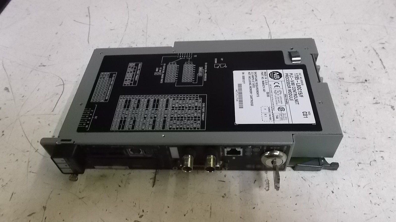 ALLEN BRADLEY 1785-L80C15 SER. F F/W A.1 CPU MODULE *USED*
